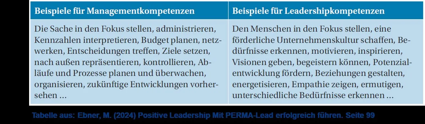 PERMA-Lead-Würfel mit den fünf Faktoren